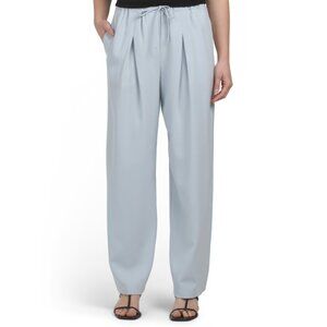 THEORY Pearl Blue Pleated Casual Pants